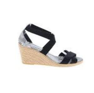 🖤🐍 BCBG MAXAZRIA Wedge Espadrille Sandals